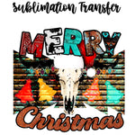 Merry Christmas Sublimation Transfer