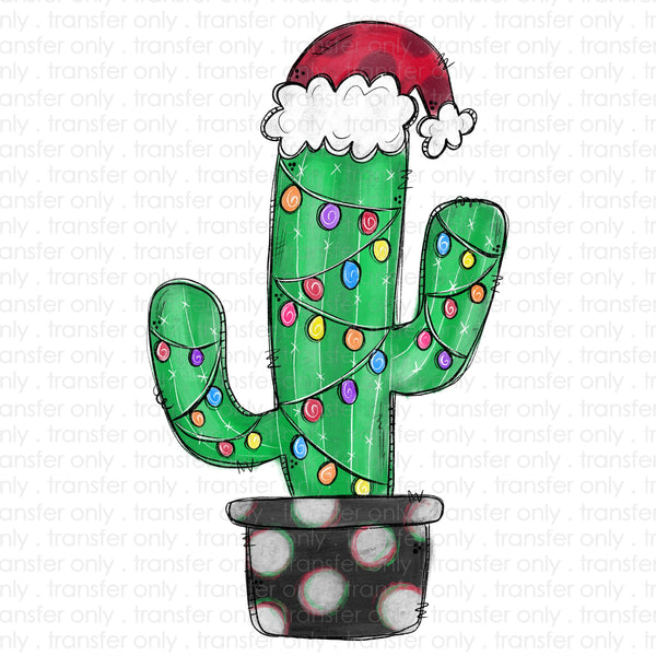Christmas Cactus Sublimation Transfer