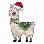 Christmas Llama Sublimation Transfer