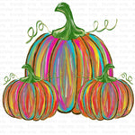 Colorful Pumpkins Sublimation Transfer