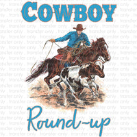 Cowboy Round Up Sublimation Transfer