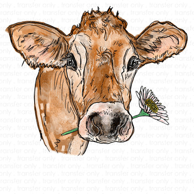 Daisy Cow Sublimation Transfer