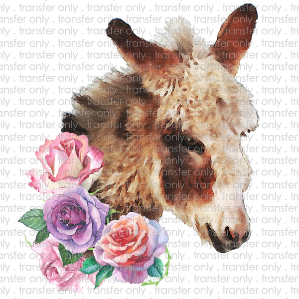 Donkey Floral Sublimation Transfer