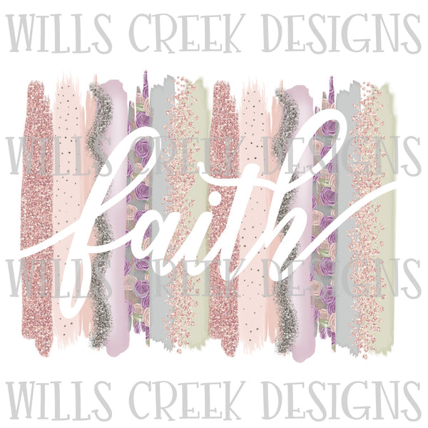 Faith Brush Strokes Digital Download
