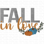 Fall in Love Sublimation Transfer