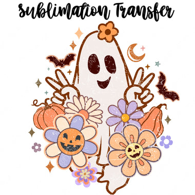 Groovy Ghost Sublimation Transfer