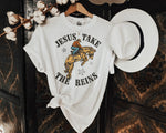 Jesus Take the Reins Screen Print High Heat Transfer U97
