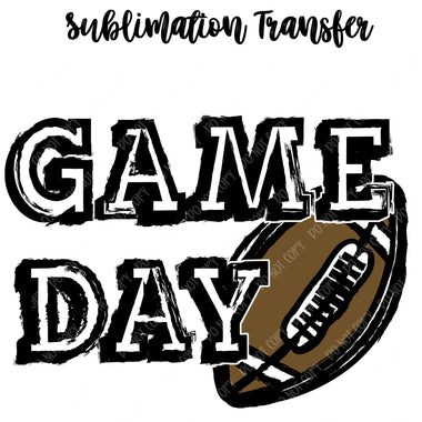 Game Day Football Sublimation Transfer