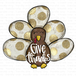 Give Thanks Turkey Sublimation Transfer