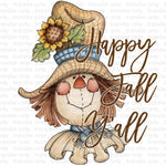 Happy Fall Scarecrow Sublimation Transfer