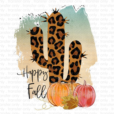 Happy Fall Cactus Sublimation Transfer