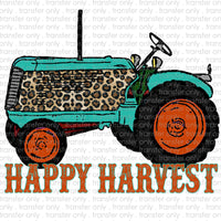 Happy Harvest Tractor Sublimation Transfer