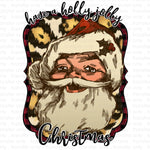 Have a Holly Jolly Christmas Vintage Santa Sublimation Transfer