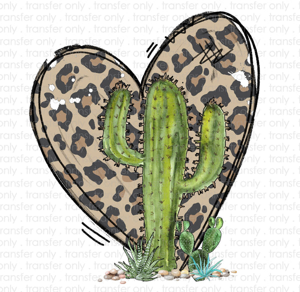 Heart Cactus Sublimation Transfer