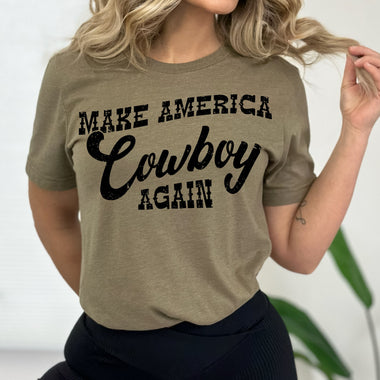 Make Cowboy America Again Screen Print Transfer R75