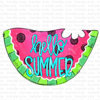 Hello Summer Watermelon Sublimation Transfer