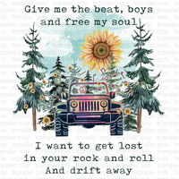 Give me the Beat JEEP Definition Sublimation Transfer