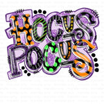 Hocus Pocus Purple Doodle Sublimation Transfer