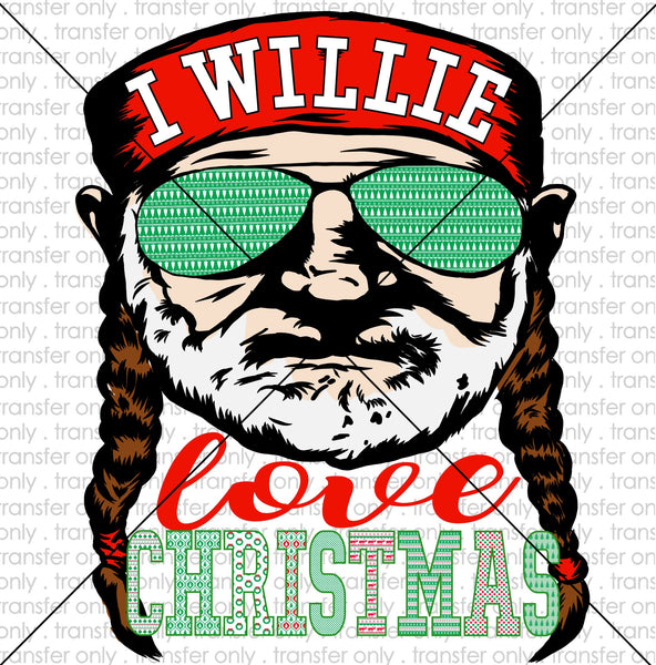 I willie love christmas Sublimation Transfer