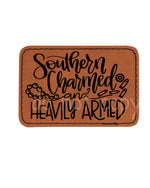 Southern Charmed Heavily Armed Leather Patches *Patch Only*