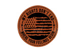 My rights don't end Leather Patches *Patch Only*