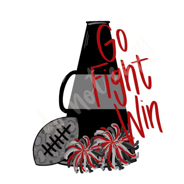 Go Fight Win Red Digital Download