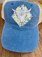 Bull Skull Pocket/Hat/Koozie Size Screen Print Transfers Y1