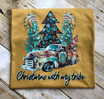 "No Restocks" Christmas with my Tribe Western Screen Print High Heat Transfer Q92