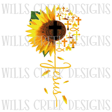 Jesus Sunflower Digital Download