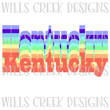Kentucky Word Art Digital Download