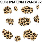 Tan Leopard Splotches Sublimation Transfer