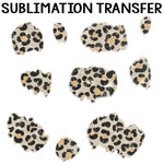 Gray Leopard Splotches Sublimation Transfer