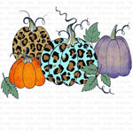 Leopard Pumpkins Sublimation Transfer