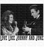 Love like Johnny and June Sublimation Transfer