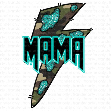 Mama Camo Bolt Sublimation Transfer
