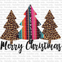 Merry Christmas Trees Serape Digital Download