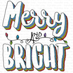 Merry & Bright Sublimation Transfer