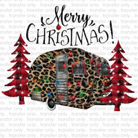 Merry Christmas Camper Sublimation Transfer