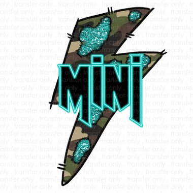Mini Camo Bolt Sublimation Transfer