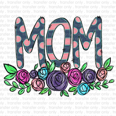 Mom Floral Sublimation Transfer