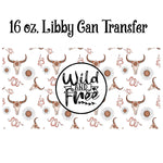 Wild and Free 16 oz. Libby Beer Can Sublimation Transfer Wrap