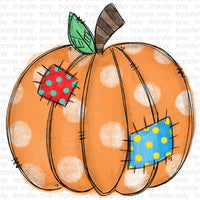Patchwork Pumpkin Sublimation Transfer