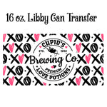 Cupid Brewing Co 16 oz. Libby Beer Can Sublimation Transfer Wrap