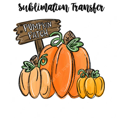 Pumpkin Patch Sublimation Transfer