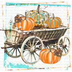 Pumpkin Wagon Sublimation Transfer