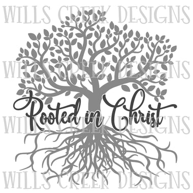 Rooted In Christ Sublimation Transfer