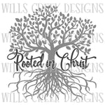 Rooted In Christ Sublimation Transfer