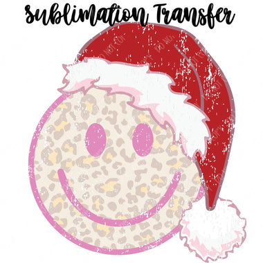 Smile Santa Hat Sublimation Transfer