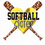 Softball Sister Sublimation Transfer