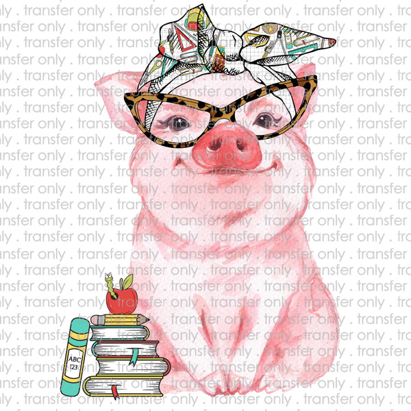 Teacher Pig Sublimation Trasnfer